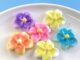 [3 #] Jibbitz Crocs Frangipani ที่คาดผมเรซิ่น ลายดอกไม้ ขนาด 3.1 * 3.1 * 1.2 ซม. แฮนด์เมด diy อุปกรณ์เสริม สําหรับรองเท้า SC