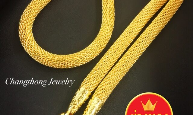 เหมือนที่สุด✨ สร้อยคอตาข่าย5บาท ลายเดียวกับทองแท้ งานประณีตเหมือนจริง ทองไมครอน ทองโคลนนิ่ง ช่างทองจิวเวลรี่