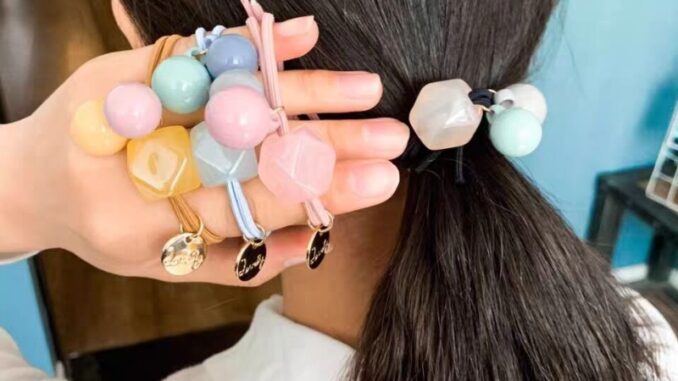 ยางรัดผมอะคริลิค สีเจลลี่