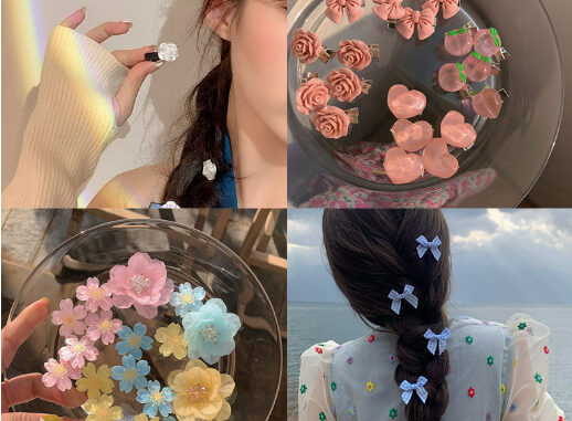 กิ๊บติดผมแฟชั่น ขนาดเล็ก สำหรับผู้หญิง กิ๊บ โบว์ติดผม
