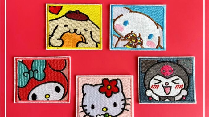 ☸ แผ่นแพทช์รีด ลายการ์ตูน Cinnamoroll Melody Kuromi Hello Kitty Pom Pom Purin ☸ แผ่นแพทช์รีดติดเสื้อ DIY (6.8 ซม. * 5.7 ซม.) 1 ชิ้น