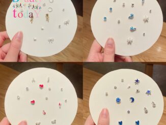 ชุดเครื่องประดับแฟชั่นสตรีต่างหูมุกดอกไม้ผีเสื้อดอกไม้หน้ายิ้ม Rhinestone 7 คู่