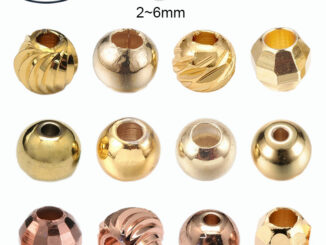 ลูกปัดทองเหลือง ทรงกลม ไร้รอยต่อ ขนาด 2.4 มม. รูขนาด 0.8 มม. สีทอง สําหรับทําเครื่องประดับ 10~517 ชิ้น