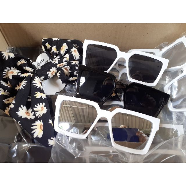 New Post แว่นตาแฟชั่น แว่นเก็บทรง  (พร้อมส่ง)  เก็บเงินปลายทาง cod（B04）