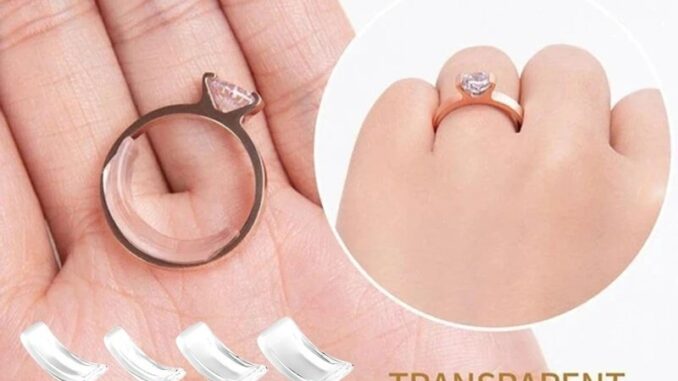 [Jewelry Store] ตัวปรับขนาดแหวน ซิลิโคนใส 8 ขนาด สําหรับแหวนหลวม แหวน