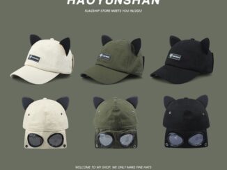 หมวกเบสบอล แต่งหูแมวน่ารัก สไตล์ฮิปฮอป