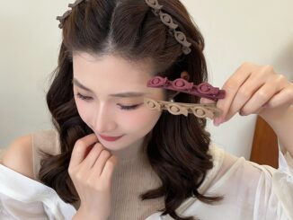 กิ๊บติดผมหน้าม้า แบบถัก เนื้อแมตต์ 1 ชิ้น