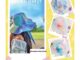 หมวกบัตเก็ต มีสาย ลายรุ้งพาสเทล ชายทะเล