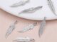 จี้สร้อยคอ รูปใบไม้น่ารัก ละเอียดอ่อน เครื่องประดับ สําหรับผู้หญิง DIY 40 ชิ้น ต่อชุด
