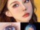 Cerisecon คอนแทคเลนส์ สีฟ้า ขนาดเล็ก สําหรับสายตาสั้น