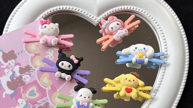 SANRIO  2024 ลายการ์ตูนสุนัข Cinnamoroll Kuromi กิ๊บติดผม น่ารักเครื่องประดับติดผม สําหรับเด็กผู้หญิง กิ๊บติดผมหน้าม้า 【XINYIA】