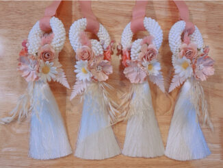 มาลัยบ่าวสาวธีมชมพู หวาน พร้อมส่ง