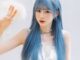 7jhh WIGS C-0339 วิกผมยาวตรง นางเงือก สีฟ้า สําหรับผู้หญิง