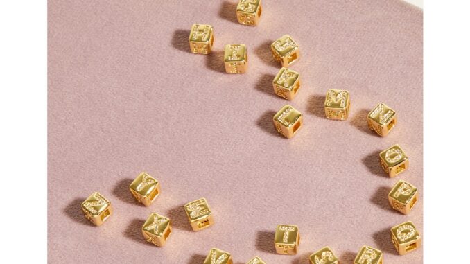 Julys - cube alphabet charms
