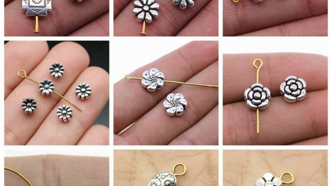 ลูกปัดดอกไม้ สําหรับทําเครื่องประดับ แฮนด์เมด Diy ลูกปัดดอกไม้ สําหรับทําเครื่องประดับ แฮนด์เมด Diy