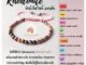 หินมงคล หินโรโดไนท์ ลายดำ สร้อยข้อมือเชือก ปรับขนาด ขนาด 4 มิล สร้อยหินมงคล หินนำโชค กำไลหิน หินสีชมพู Rhodonite