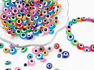 ลูกปัดเรซิ่น รูปไข่ 8 มม. 10 มม. สําหรับทําเครื่องประดับ สร้อยข้อมือ DIY 50 ชิ้น