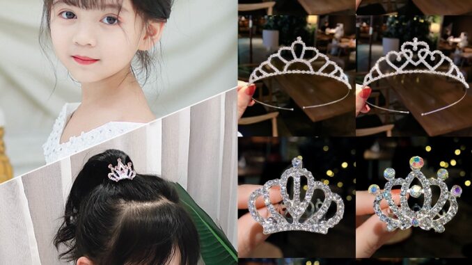 กิ๊บติดผม มงกุฎเจ้าหญิง สไตล์เกาหลี สําหรับเด็กผู้หญิง