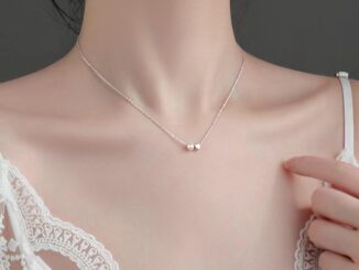 เครื่องประดับ สร้อยคอ สายโซ่สั้น ประดับไข่มุก รูปหัวใจ ขนาดเล็ก แฟชั่นสไตล์เกาหลี สําหรับผู้หญิง