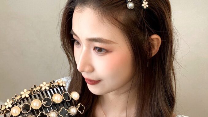 หวีเสียบ เครื่องประดับผมที่คาดผมประดับดอกไม้ ประดับมุก ประดับเพชร