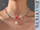 สร้อยลูกปัด คละสี / สร้อยปลาดาว สีชมพู เซต 2 เส้น พร้อมส่ง! (#P5)