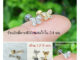 TB2 จิวเพชร แป้นแบน (Helix Lope Tragus Flat) ลายผีเสื้อ Butterfly ต่างหูเกาหลี ต่างหูเพชร ต่างหูสแตนเลส จิวหู จิวปีกหูเพ