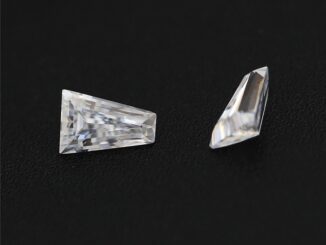 Trapezoid cut moissanite diamond เพชรโมอิส ทรงสี่เหลี่ยมคางหมู สําหรับตั้งนาฬิกา / ข้างหิน