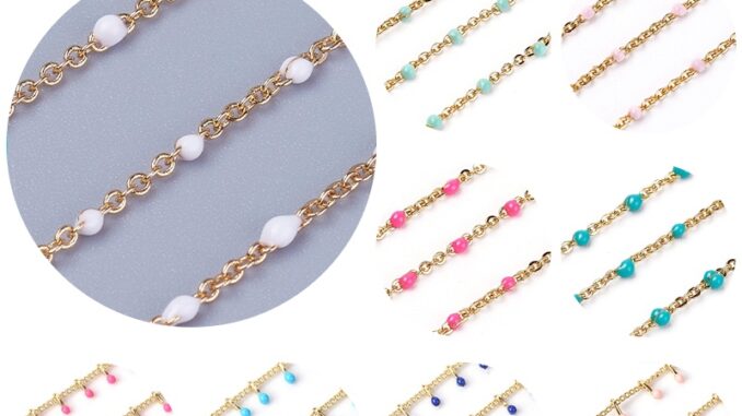 Beadthoven สายโซ่ลูกปัดทองเหลือง ชุบทอง 1.5 มม. ยาว 1 เมตร สําหรับทําเครื่องประดับ DIY Beadthoven สายโซ่ลูกปัดทองเหลือง ชุบทอง 1.5 มม. ยาว 1 เมตร สําหรับทําเครื่องประดับ DIY