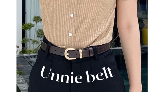 Riley.apparels - Unnie belt เข็มขัดอะไหล่ทอง
