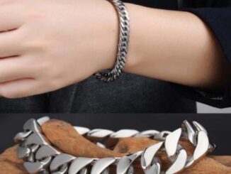 สร้อยข้อมือ กําไลข้อมือ โซ่เชื่อมโยง สไตล์พังก์ แฟชั่นสําหรับผู้ชาย