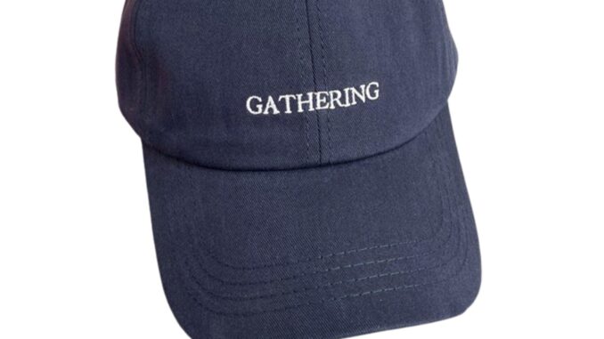 หมวกแก๊ป ทันสมัยด้วยการปัก "GATHERING" สไตล์เกาหลี มีให้เลือกหลากสี ใส่ได้ทั้งสองเพศ
