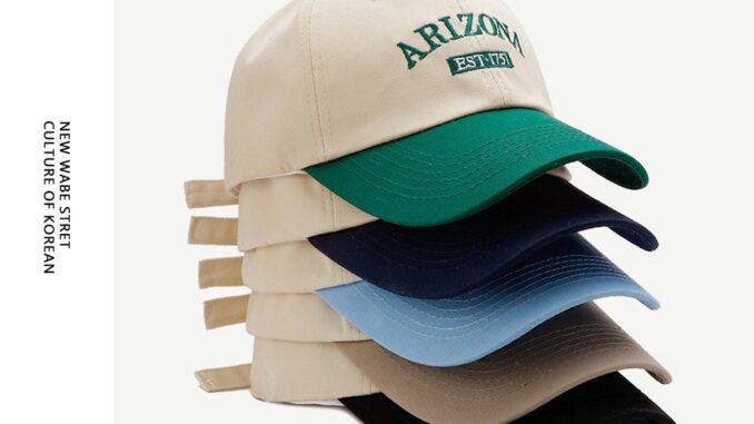 ใหม่ ARIZONA EST ·1751 หมวกเบสบอล ปักลายตัวอักษร สองสี ปรับได้ สําหรับผู้ชาย และผู้หญิง