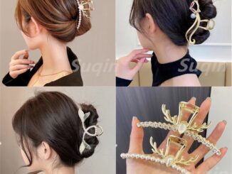 กิ๊บติดผม รูปปลาฉลาม ประดับโอปอล ขนาดใหญ่ สําหรับผู้หญิง