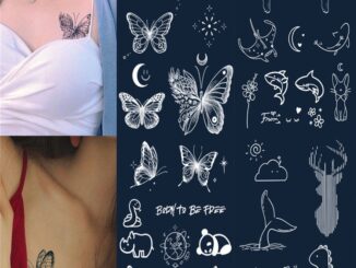 【Magic Tattoo】สติกเกอร์รอยสักชั่วคราว ลายผีเสื้อ งู หางนางเงือก ไดโนเสาร์ เสือ กันน้ํา ติดทนนาน 15 วัน