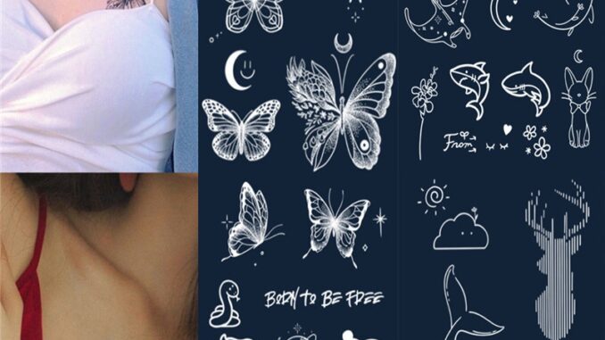 【Magic Tattoo】สติกเกอร์รอยสักชั่วคราว ลายผีเสื้อ งู หางนางเงือก ไดโนเสาร์ เสือ กันน้ํา ติดทนนาน 15 วัน