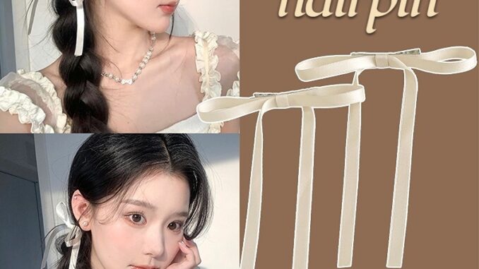 กิ๊บติดผมริบบิ้น ประดับโบว์ สไตล์เกาหลี แฟชั่นสี่ฤดู สําหรับผู้หญิง 2 ชิ้น ต่อชุด กิ๊บติดผมริบบิ้น ประดับโบว์ สไตล์เกาหลี แฟชั่นสี่ฤดู สําหรับผู้หญิง 2 ชิ้น ต่อชุด
