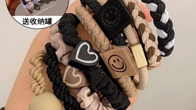[ฟรีของขวัญ ติดตามร้านค้า แถมฟรีหนึ่งชิ้น] ยางรัดผมหางม้า ยืดหยุ่นสูง ทนทาน สีกาแฟ แฟชั่นฤดูใบไม้ร่วง ฤดูหนาว สําหรับผู้หญิง 2023
