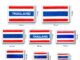 อาร์มธงชาติไทยสวยๆแบบมีกาวในตัว คละไซส์ ราคาไม่แพง