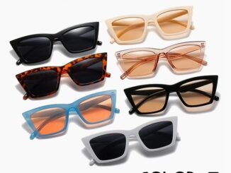 (JIUERBA) 【รองรับการขายส่ง】 แว่นกันแดดทรงแคทอาย แฟชั่นสไตล์ฮิปฮอป เกาหลี  มี 7 สี