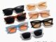 (JIUERBA) 【รองรับการขายส่ง】 แว่นกันแดดทรงแคทอาย แฟชั่นสไตล์ฮิปฮอป เกาหลี  มี 7 สี