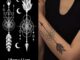 【COCO Magic tattoo】สติกเกอร์รอยสักชั่วคราว กึ่งถาวร กันน้ํา ติดทนนาน 15 วัน 18 ซม.*11 ซม.