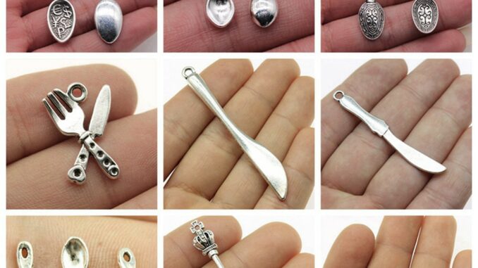 ส้อม และช้อน แฮนด์เมด สําหรับทําเครื่องประดับ Diy