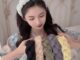 INS แฟชั่นสีสันชีฟองมือถักกิ๊บหญิงคุณภาพสูงของขวัญวันเกิด