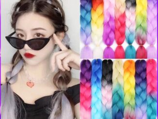 พร้อมส่ง  แฮร์พีช ผมเปีย ไหมถักผม รุ่น 3-4 สี รวม 20 เฉดสี ไหมถักเปีย ไหมไฟเบอร์ ไหมต่อผม ยาว 60cm 100g+