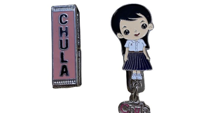 ที่หนีบสายเข็มขัด ลายchula ลายนิสิตหญิง ที่หนีบสายเข็มขัด ลายchula ลายนิสิตหญิง