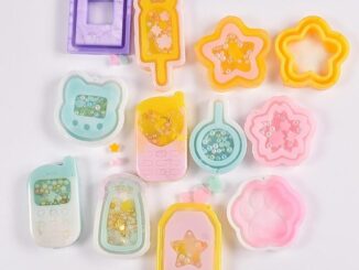 Flgo แม่พิมพ์ซิลิโคนเรซิ่น อีพ็อกซี่ รูปดอกไม้ แวววาว สําหรับทําพวงกุญแจ DIY