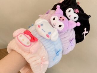 ล้างหน้าและบีบอัดหน้ากากป้องกันผมเปียกเทปผมหวานน่ารักห่วงผมอุปกรณ์เสริม