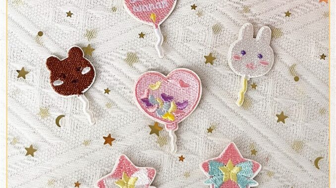 ✿ Ins - แผ่นสติกเกอร์ ลายกระต่าย หมี หัวใจ ลูกโป่ง ดาว มีกาวในตัว ✿ แผ่นแพทช์รีดติดเสื้อ ปักลาย DIY สําหรับตกแต่งเสื้อผ้า กระเป๋า 1 ชิ้น