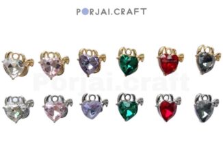 จี้หัวใจคริสตัล Heart demon pendants 12mm