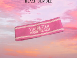 Headband You Better Work Beach ผ้า Cotton หนาสองชั้น (Pink)